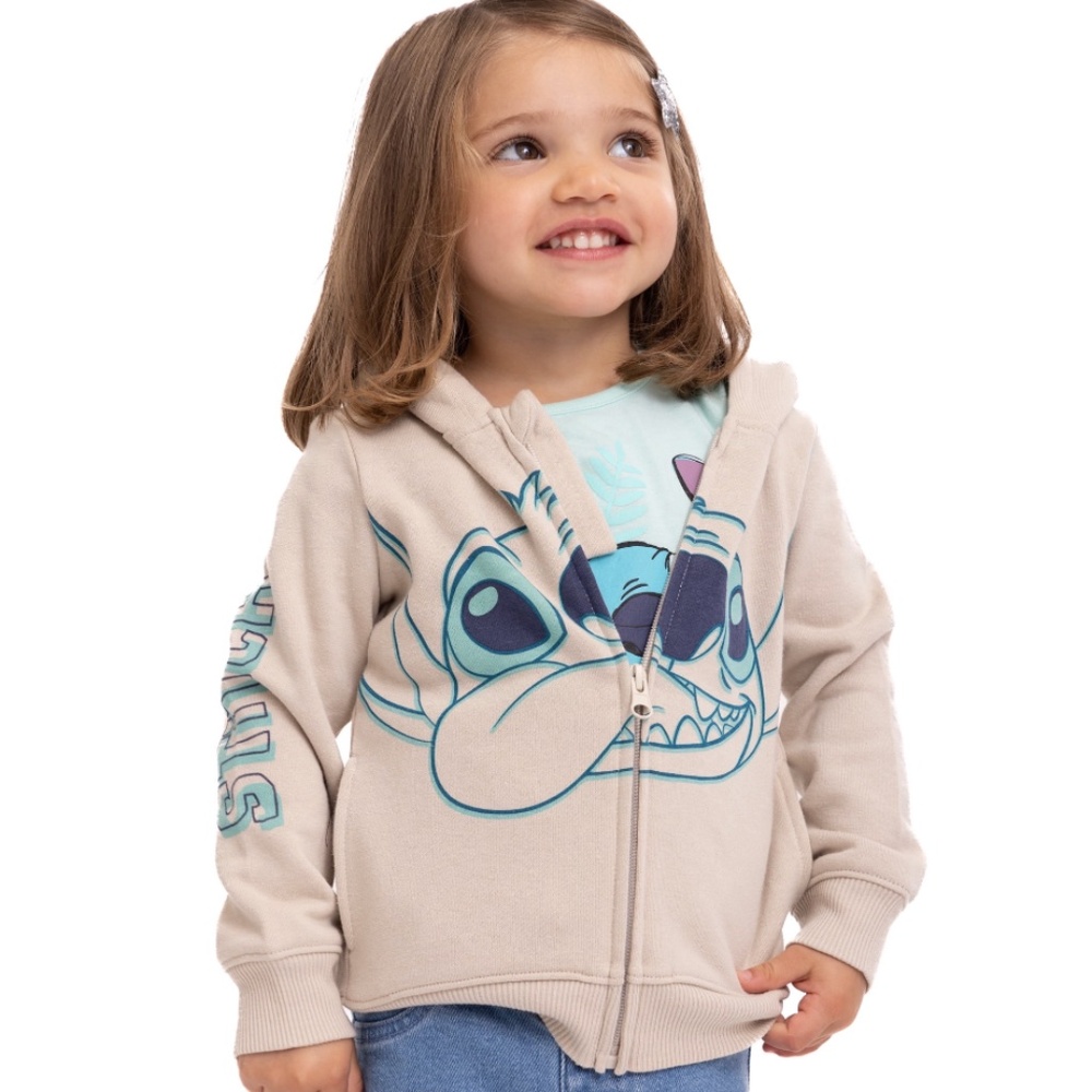 LILO & Stitch Girls Zip-Up Hoodie Size 5T
